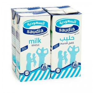 SAUDIA FULL CREAM MILK 4 x 1LTR
